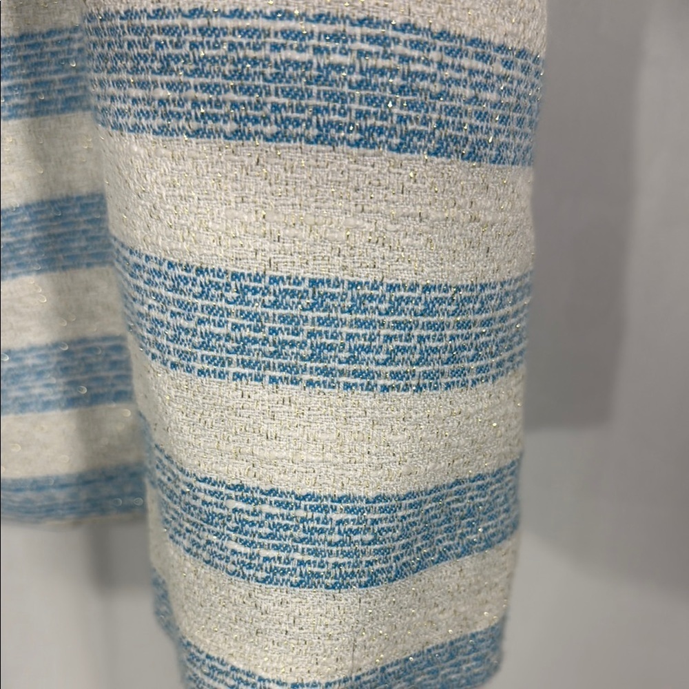 Lilly Pulitzer Striped Blue and White Strapless Dress Size 00 - Picture 7 of 9